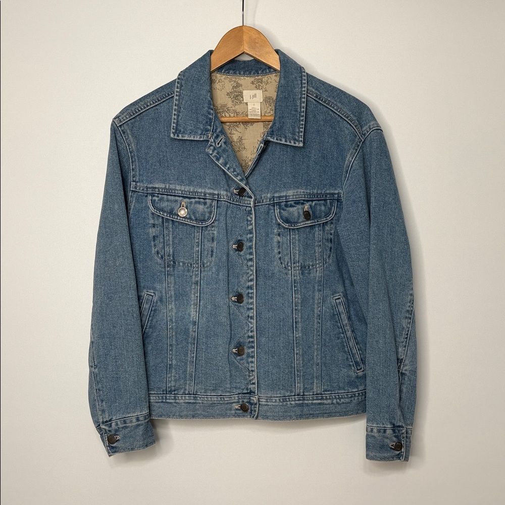 J. Jill Blue Denim Jacket Size Small